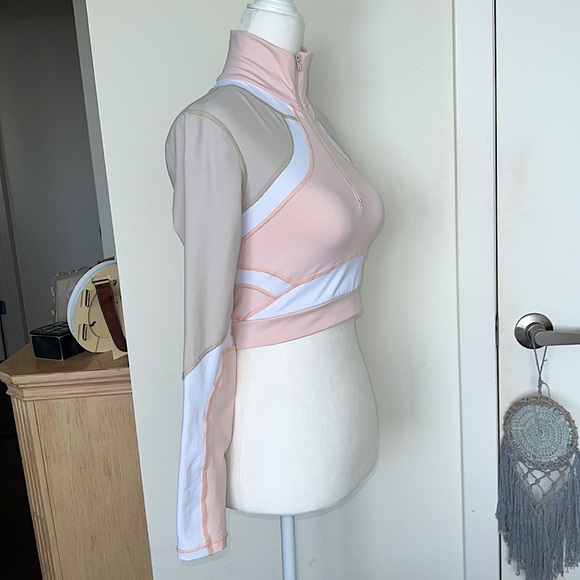 Vimmia x CB Half Zip Pullover Top in Conch - Picture 8 of 16